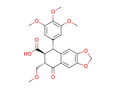 (5R,6S,7S)-7-Methoxymethyl-8-oxo-5-(3,4,5-trimethoxy-phenyl)-5,6,7,8-tetrahydro-naphtho[2,3-d][1,3]dioxole-6-carboxylic acid