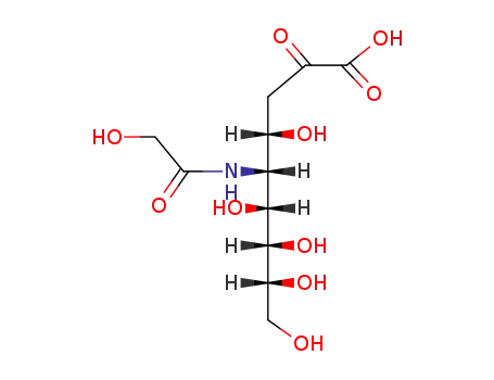 Molecular Structure of 1113-83-3 (N-Glycolylneuraminic acid)