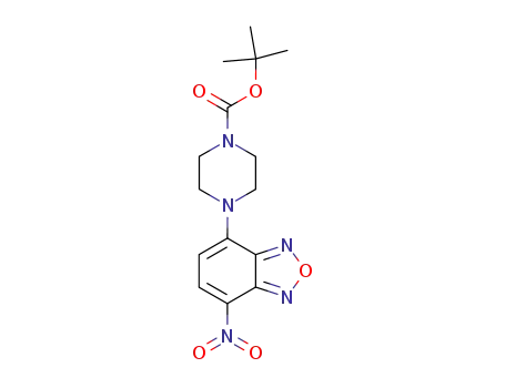 Molecular Structure of 871508-91-7 (4-(7-nitrobenzo[1,2,5]oxadiazol-4-yl)piperazine-1-carboxylic acid tert butyl ester)