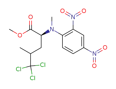 (S)-5,5,5-Trichloro-2-[(2,4-dinitro-phenyl)-methyl-amino]-4-methyl-pentanoic acid methyl ester
