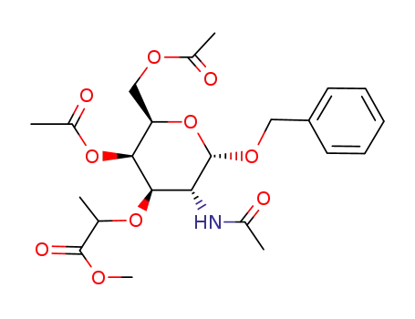 benzyl 2-acetamido-4,6-di-O-acetyl-2-deoxy-3-O-<D-1-(methoxycarbonyl)ethyl>-α-D-galactopyranoside