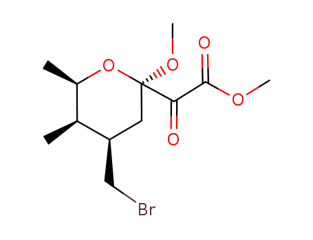 ((2R,4R,5R,6R)-4-Bromomethyl-2-methoxy-5,6-dimethyl-tetrahydro-pyran-2-yl)-oxo-acetic acid methyl ester