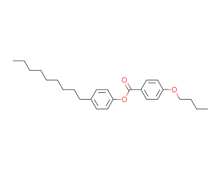 Molecular Structure of 38444-38-1 (4-Butoxy-benzoic acid 4-nonyl-phenyl ester)