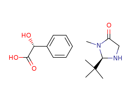 (R)-2-(tert-Butyl)-3-methyl-4-oxoimidazolidin-1-ium (R)-2-hydroxy-2-phenylacetate