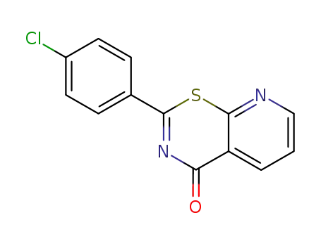 Molecular Structure of 125536-11-0 (p-chlorophenyl-2 (4H) pyrido <3,2-e>-thiazine-1,3 one-4)