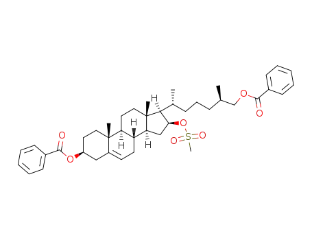 3β,26-dibezoyloxycholest-5-ene-16β-ol mesylate