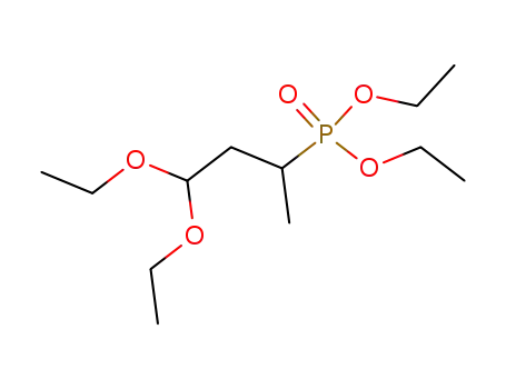 Molecular Structure of 65884-83-5 (Phosphonic acid, (3,3-diethoxy-1-methylpropyl)-, diethyl ester)