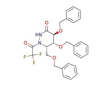 2,3,5-O-tribenzyl-N'-trifluoroacetyl-4-deoxy-L-xylono-1,4-hexacyclohydrazide