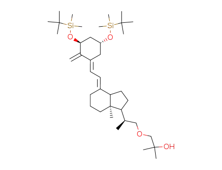 1-((S)-2-{(R)-4-[2-[(3S,5R)-3,5-Bis-(tert-butyl-dimethyl-silanyloxy)-2-methylene-cyclohex-(E)-ylidene]-eth-(E)-ylidene]-7a-methyl-octahydro-inden-1-yl}-propoxy)-2-methyl-propan-2-ol