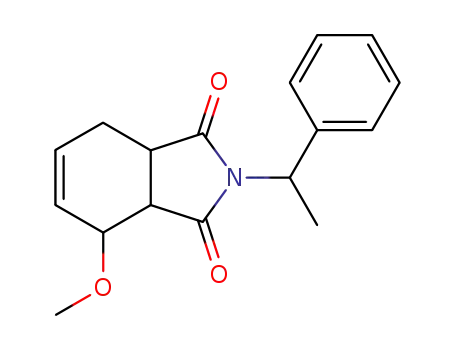Molecular Structure of 138118-39-5 (4-Methoxy-2-(1-phenyl-ethyl)-3a,4,7,7a-tetrahydro-isoindole-1,3-dione)