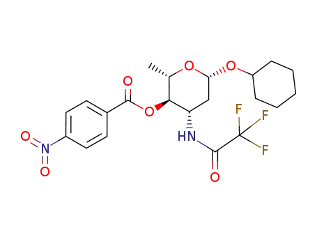 cyclohexyl-2,3,6-tridesoxy-4-O-p-nitrobenzoyl-3-(trifluoroacetamido)-β-L-arabino-hexopyranoside