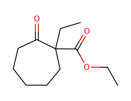 (2-Ethylcycloheptan-1-on-2-yl)-carbonsaeureethylester