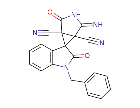 1'-benzyl-2-imino-2',4-dioxospiro[3-azabicyclo[3.1.0]hexane-6,3'-indole]-1,5-dicarbonitrile