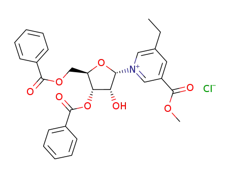 5-ethyl-1-(3,5-di-O-benzoyl-α-D-ribofuranosyl)-3-methoxycarbonylpyridinium chloride