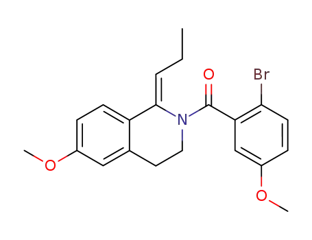 2-(2-bromo-5-methoxybenzoyl)-1,2,3,4-tetrahydro-6-methoxy-1-propylidene-isoquinoline