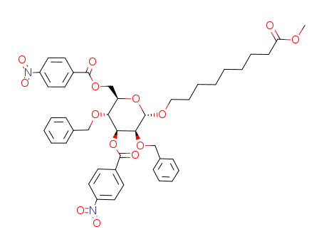 8-methoxycarbonyloctyl 2,4-di-O-benzyl-3,6-di-O-p-nitrobenzoyl-α-D-mannopyranoside
