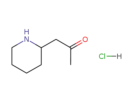 Molecular Structure of 5984-61-2 (2-Propanone, 1-(2-piperidinyl)-, hydrochloride)