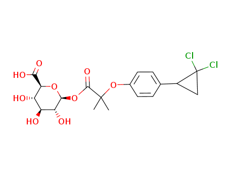 (2S,3S,4S,5R,6S)-6-[2-[4-(2,2-dichlorocyclopropyl)phenoxy]-2-methyl-propanoyl]oxy-3,4,5-trihydroxy-oxane-2-carboxylic acid
