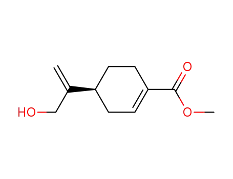 Molecular Structure of 121946-74-5 ((S)-4-(1-Hydroxymethyl-vinyl)-cyclohex-1-enecarboxylic acid methyl ester)