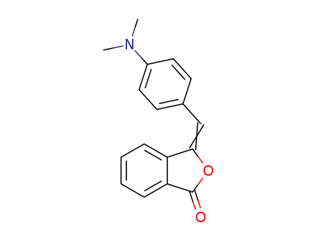 Molecular Structure of 85684-67-9 (1(3H)-Isobenzofuranone, 3-[[4-(dimethylamino)phenyl]methylene]-)