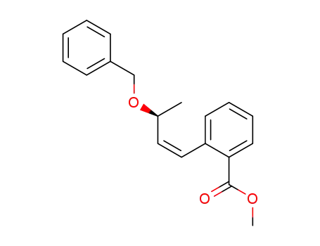 Molecular Structure of 136935-37-0 (2-((Z)-(S)-3-Benzyloxy-but-1-enyl)-benzoic acid methyl ester)