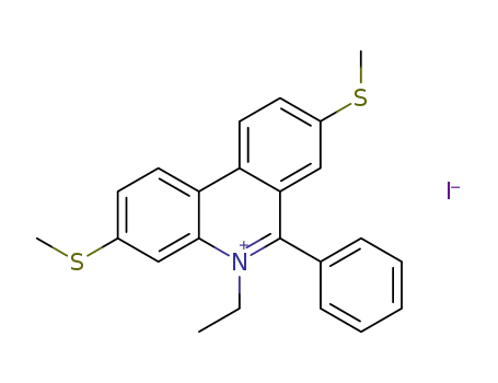 Phenanthridinium, 5-ethyl-3,8-bis(methylthio)-6-phenyl-, iodide