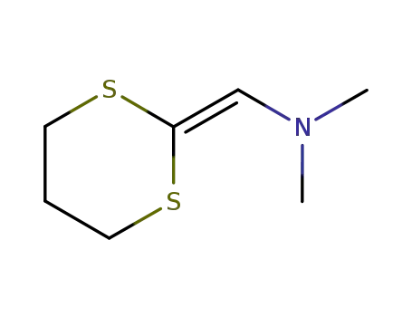 Molecular Structure of 52157-66-1 (Methanamine, 1-(1,3-dithian-2-ylidene)-N,N-dimethyl-)