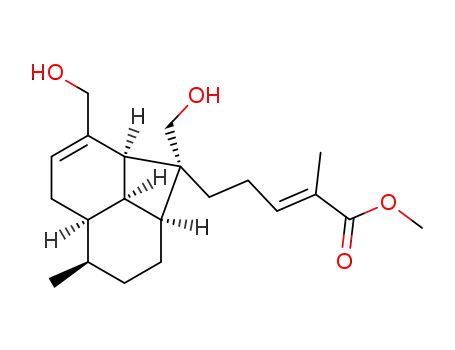 (E)-5-((1R,1aS,4R,4aR,7aS,7bR)-1,7-Bis-hydroxymethyl-4-methyl-1a,2,3,4,4a,5,7a,7b-octahydro-1H-cyclobuta[de]naphthalen-1-yl)-2-methyl-pent-2-enoic acid methyl ester