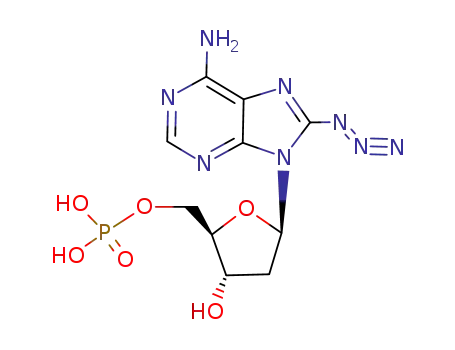 Phosphoric acid mono-[(2R,3S,5R)-5-(6-amino-8-azido-purin-9-yl)-3-hydroxy-tetrahydro-furan-2-ylmethyl] ester