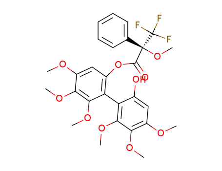 (R)-3,3,3-Trifluoro-2-methoxy-2-phenyl-propionic acid 6'-hydroxy-4,5,6,2',3',4'-hexamethoxy-biphenyl-2-yl ester