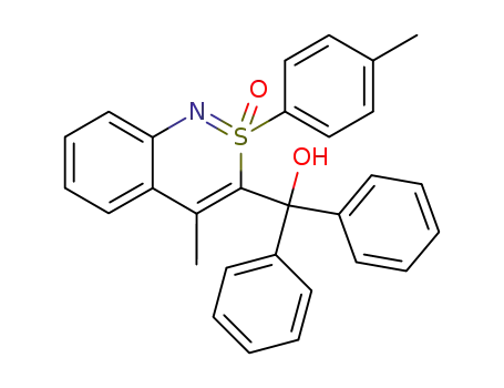 (4-Methyl-2-oxo-2-p-tolyl-2λ<sup>6</sup>-benzo[c][1,2]thiazin-3-yl)-diphenyl-methanol