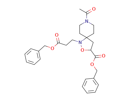 2-(2'-benzyloxycarbonylethyl)-3,3-spiro(pentamethylene-3'-azaacetyl)-5-benzyloxycarbonylisoxazolidine