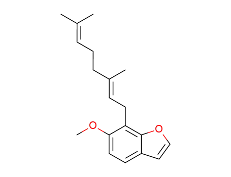 Benzofuran, 7-(3,7-dimethyl-2,6-octadienyl)-6-methoxy-, (E)-
