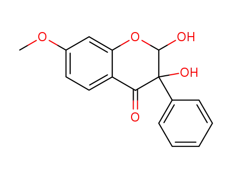 Molecular Structure of 76182-81-5 (2,3-dihydroxy-7-methoxy-isoflavanone)