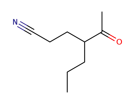 Molecular Structure of 55320-41-7 (Heptanenitrile, 4-acetyl-)
