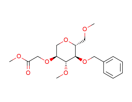 ((3S,4R,5R,6R)-5-Benzyloxy-4-methoxy-6-methoxymethyl-tetrahydro-pyran-3-yloxy)-acetic acid methyl ester