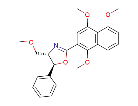 Molecular Structure of 133056-49-2 ((+)-(4S,5S)-4-(Methoxymethyl)-5-phenyl-2-(1,4,5-trimethoxy-2-naphthyl)-4,5-dihydroxooxazole)