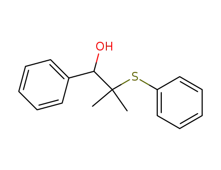 Benzenemethanol, a-[1-methyl-1-(phenylthio)ethyl]-