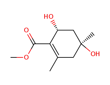 (4R<sup>*</sup>,6S<sup>*</sup>)-methyl 4,6-dihydroxy-2,4-dimethyl-1-cyclohexene-1-carboxylate