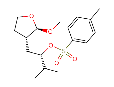 Toluene-4-sulfonic acid (S)-1-((2R,3S)-2-methoxy-tetrahydro-furan-3-ylmethyl)-2-methyl-propyl ester