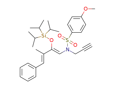 triisopropyl[(5Z,7E)-4-(p-methoxybenzenesulfonyl)-7-methyl-8-phenyl-4-azaocta-5,7-dien-1-yn-6-yloxy]silane