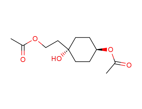 Molecular Structure of 105814-59-3 (1,4-Cyclohexanediol, 1-[2-(acetyloxy)ethyl]-, 4-acetate, trans-)