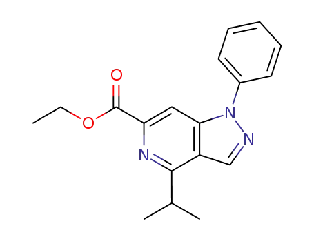 1H-Pyrazolo[4,3-c]pyridine-6-carboxylic acid, 4-(1-methylethyl)-1-phenyl-, ethyl ester
