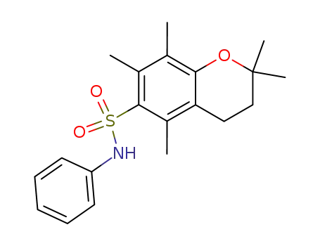 2H-1-Benzopyran-6-sulfonamide,
3,4-dihydro-2,2,5,7,8-pentamethyl-N-phenyl-