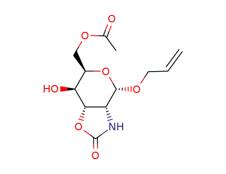 allyl 6-O-acetyl-2-amino-2-N,3-O-carbonyl-2-deoxy-α-D-gulopyranoside