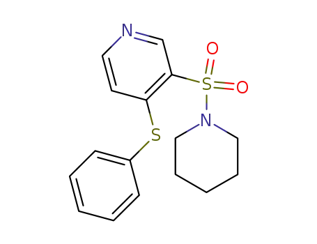 Molecular Structure of 88184-89-8 (Piperidine, 1-[[4-(phenylthio)-3-pyridinyl]sulfonyl]-)