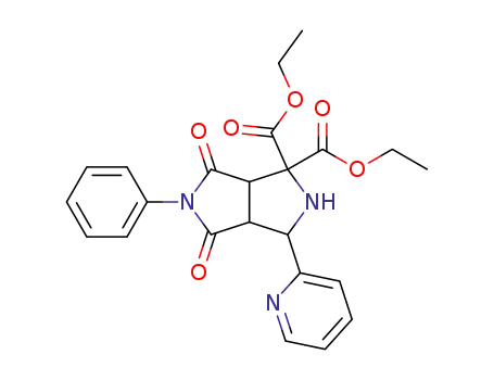 4,6-Dioxo-5-phenyl-3-pyridin-2-yl-hexahydro-pyrrolo[3,4-c]pyrrole-1,1-dicarboxylic acid diethyl ester