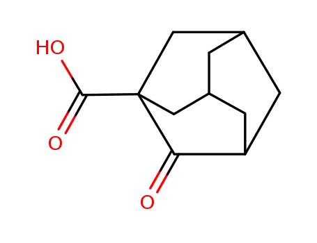 Molecular Structure of 40556-86-3 (2-oxoadamantane-1-carboxylic acid)