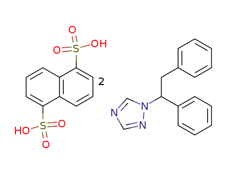 Molecular Structure of 99369-40-1 (1-(1,2-Diphenyl-ethyl)-1H-[1,2,4]triazole; compound with naphthalene-1,5-disulfonic acid)