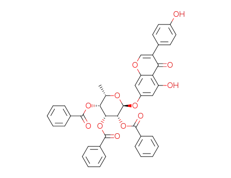 genistein 7-O-(tri-O-benzoyl-6-deoxy-α-L-talopyranoside)